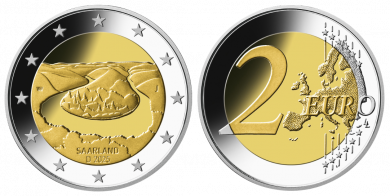 2 € - Saarland - Stgl. G - Karlsruhe | ohne