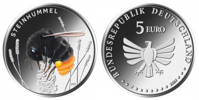 5 € - Steinhummel - Stgl. ohne