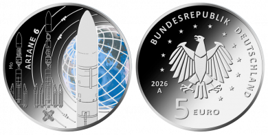 5 € - Erforschung des Weltalls - Ariane 6 F - Stuttgart | ohne