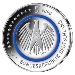 5 Euro - ABO Deutschland mit Leuchtturm Münzkapsel