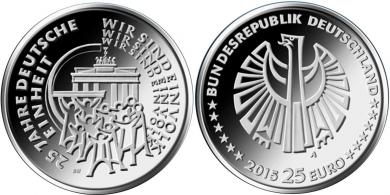 25 € - 25 Jahre Deutsche Einheit - Stgl. 