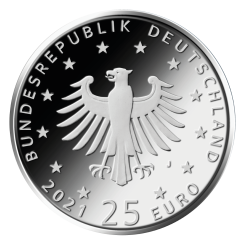 25 Euro ABO Deutschland - Stgl. mit Leuchtturm Münzkapsel