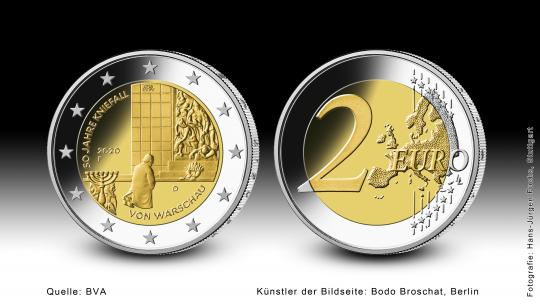 2 € - Kniefall von Warschau 