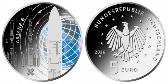 5 € - Erforschung des Weltalls - Ariane 6 F - Stuttgart | ohne