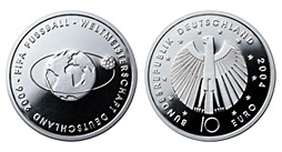10 € - FIFA-Fußball-WM Deutschland 2006 - 2. Ausgabe - Stgl. 