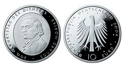 10 € - 200. Geburtstag des Dichters Eduard Mörike - Stgl. 