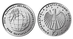 10 € - FIFA Fußball-WM Deutschland 2006 - 3. Ausgabe 2005 - Stgl. 