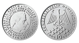 10 € - 200. Todestag Friedrich von Schiller - Stgl. 