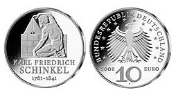 10 € - 225. Geburtstag Karl Friedrich Schinkel - Stgl. 
