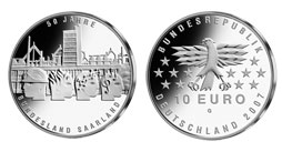 10 € - 50 Jahre Bundesland Saarland - Stgl. 