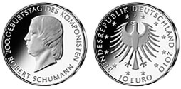 10 € - 200. Geburtstag Robert Schumann - Stgl. 