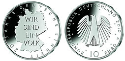 10 € - 20 Jahre Deutsche Einheit - Stgl. 