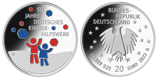 20 € - 50 Jahre Deutsches Kinderhilfswerk - Stgl. 