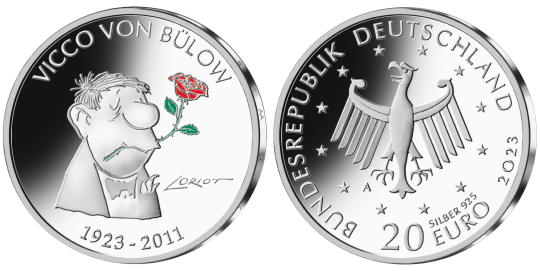 20 Euro Münze 2023 - 100. Gebutstag von Vicco von Bülow